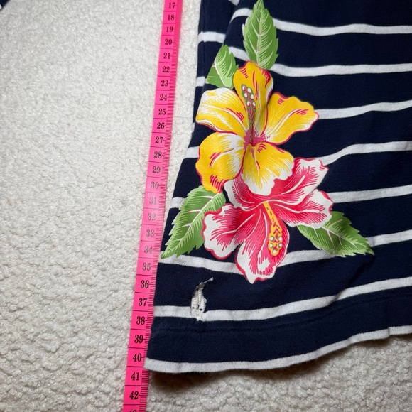 Polo Ralph Lauren Long Sleeve Floral Stripe Print Tee Men - Picture 9 of 12